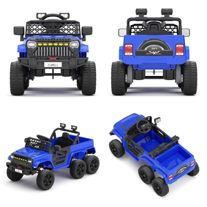 XJD Kids Electric Ride-On Truck Blue