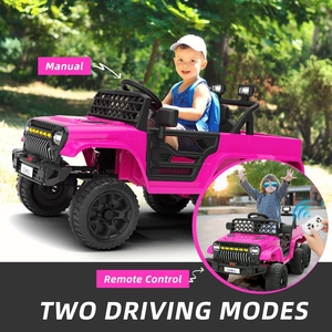XJD Kids Electric Ride-On Truck Pink