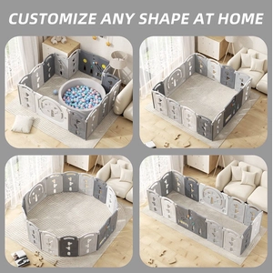 XJD Foldable Playpen Grey