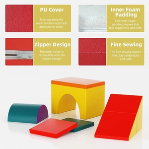XJD Toddler Climbing Blocks 5 Piece Set Red Yellow