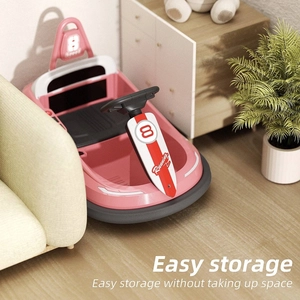 XJD Toddler Bumper Car Pink