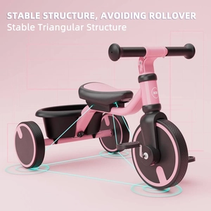XJD Toddler Training Balance Bike Pink