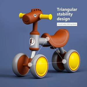 XJD Balance Bike Brown