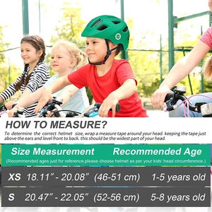 XJD Kids Bike Helmet Green