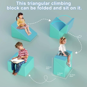 XJD Toddler Climbing Blocks 5 Piece Set Navy Blue
