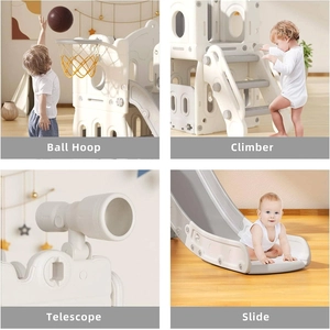 XJD Kids Slide Small Model-White 5-in-1