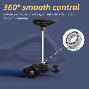 XJD Electric Wiggle Car Black