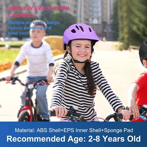 XJD Kids Bike Helmet Purple