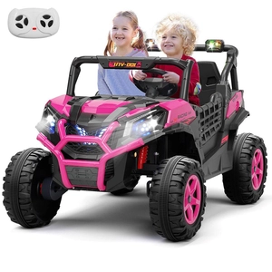 XJD Kids Electric Ride-On Truck Pink 12V/24V