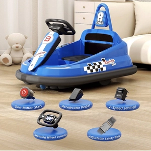 XJD Toddler Bumper Car Blue