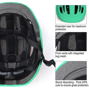 XJD Kids Bike Helmet Green