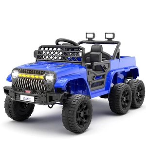 XJD Kids Electric Ride-On Truck Blue