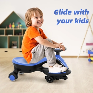 XJD Electric Wiggle Car Blue