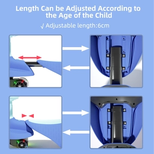 XJD Electric Wiggle Car Blue Adjustable length