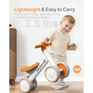 XBONFOE Balance Bike Brownish White