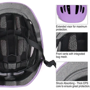 XJD Kids Bike Helmet Purple
