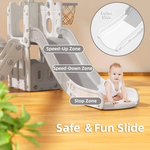 XJD Kids Slide Small Model-White 5-in-1