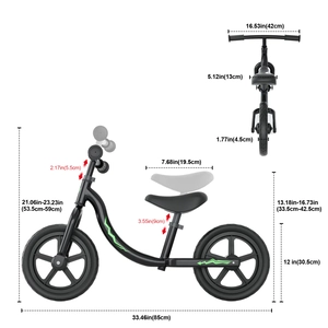 XJD Black lightning Kids Balance Bike