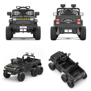 XJD Kids Electric Ride-On Truck Black