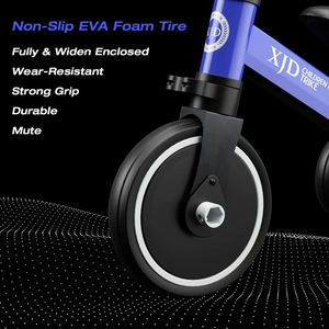 XJD 3-in-1 Kids Tricycle in Four Colors
