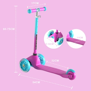 XJD Colorful Kids Scooter Pink