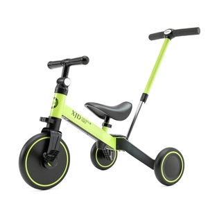 XJD 7-in-1 Kids Tricycle with Push Bar Green
