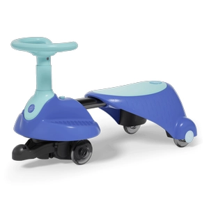 XJD Electric Wiggle Car Blue Adjustable length