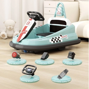 XJD Toddler Bumper Car Green
