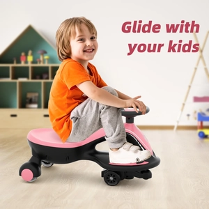XJD Electric Wiggle Car Pink