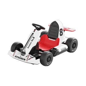XJD Kids Electric Go Kart White for Ages 3–8