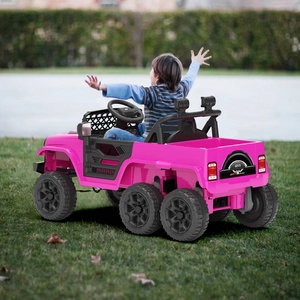 XJD Kids Electric Ride-On Truck Pink