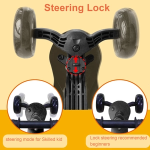 XJD 3-Wheel Kids Scooter Ages 3–8 Black