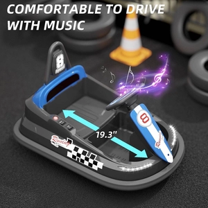 XJD Toddler Bumper Car Black