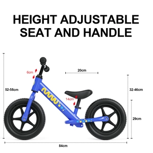 XJD Children's Height-Adjustable Balance Bike