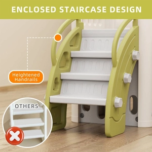 XJD 9-in-1 Toddler Slide Set Green