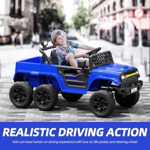 XJD Kids Electric Ride-On Truck Blue