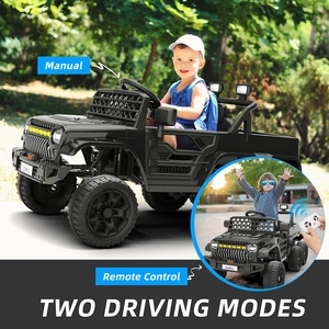 XJD Kids Electric Ride-On Truck Black