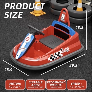 XJD Toddler Bumper Car Red