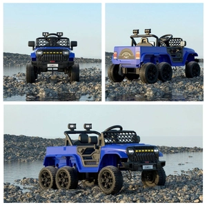 XJD Kids Electric Ride-On Truck Blue
