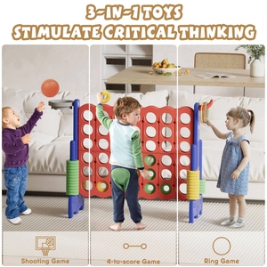 XJD Giant 4-in-a-Row Game Set Red & Blue