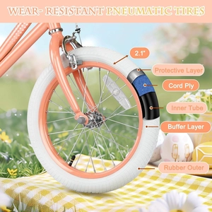 XJD Girls Bike Peach