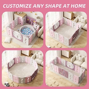 XJD Foldable Playpen Pink