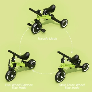XJD 3-in-1 Kids Trike Green