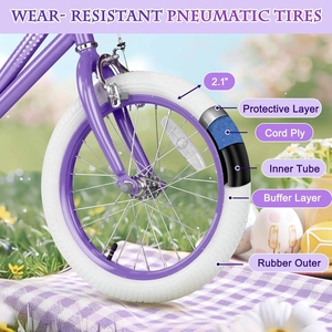 XJD Girls Bike Purple