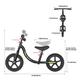 XJD Kids Balance Bike Beginner Toddler Bike No Pedal for 18M-5YO