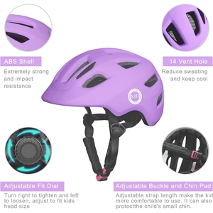 XJD Kids Bike Helmet Purple