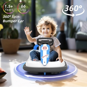 XJD Toddler Bumper Car White