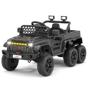 XJD Kids Electric Ride-On Truck Black