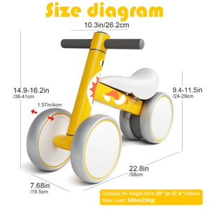 XJD Mini Bike 2 Yellow Dragon