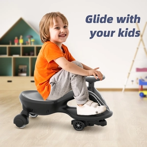 XJD Electric Wiggle Car Black